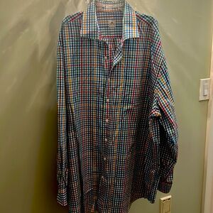 Peter Millar 2xl 100% cotton button down shirt new no tags